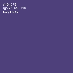 #4D407B - East Bay Color Image